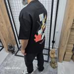 Siyah (Slam Dunk) Baskılı T-Shirt