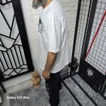 Beyaz Kartal Baskılı T-Shirt