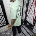 Açık Yeşil İki İplik T-Shirt