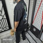 Siyah İki İplik T-Shirt