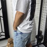 Beyaz (Bed Additubes) Yazı Baskılı T-Shirt