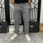 Yıkamalı Gri Boyfriend Kalıp Kot Pantolon W.K-101300