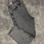 Yıkamalı Gri Boyfriend Kalıp Kot Pantolon W.K-101300