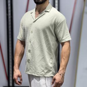 Apas yaka desenli gömlek